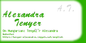 alexandra tenyer business card